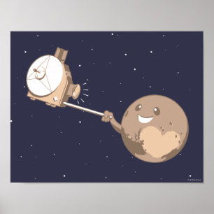 Pôster Pluto Selfie