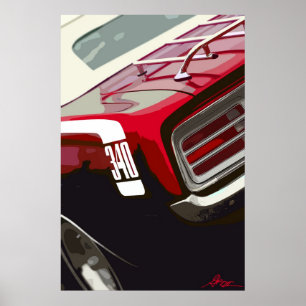Pôster Plymouth 1970 Cuda 340