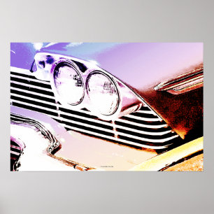 Poster Plymouth Fury “Christine” clássico de 1958