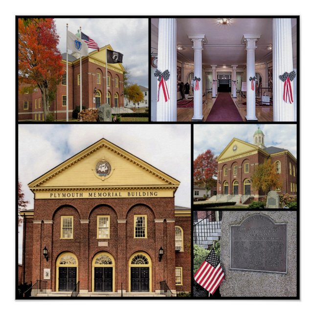 Pôster Plymouth Memorial Hall (Frente)