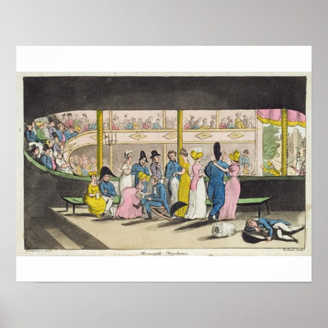 Poster Plymouth Playhouse, plate from 'The Adventures of (Frente)