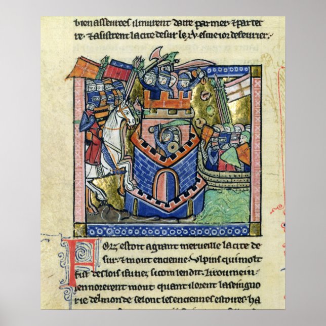 Poster Pneus bloqueados pela frota veneziana (Frente)