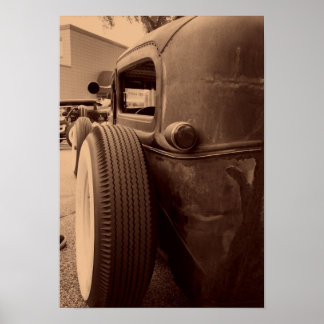 Pôster Pneus traseiros