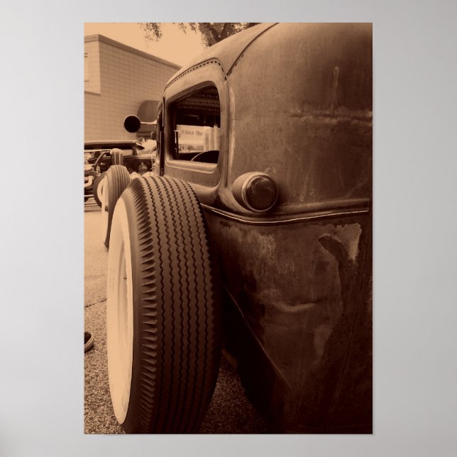 Pôster Pneus traseiros (Frente)