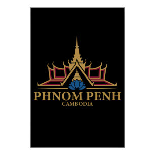 Pôster Pnom Pene Camboja Sudeste Asiático