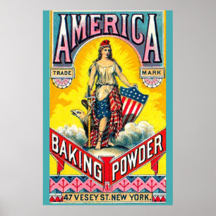 Poster Pó de Baking Americano