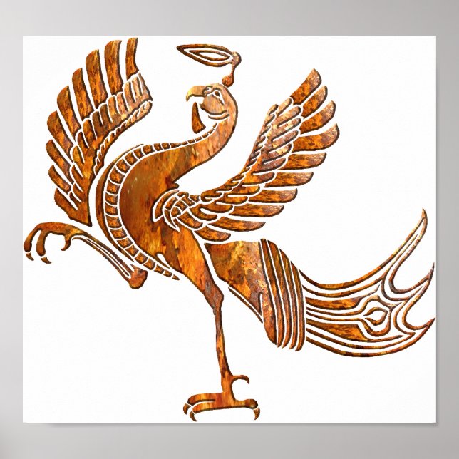 Pôster Pó de pássaro vermelho (Frente)