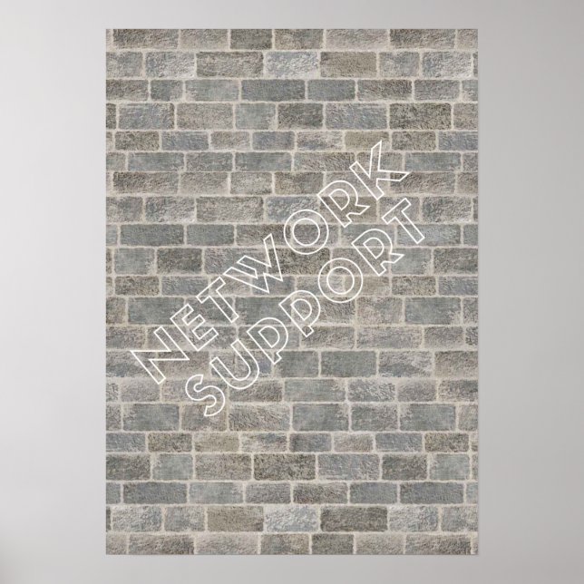 Poster Poater Network support (Frente)
