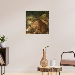 Poster Pobre Urso Pequeno de John Bauer