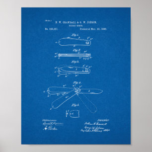 Poster Pocket Knife Patent - Blueprint