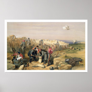 Poster Poço de rifle do russo (agora Ingleses), placa 'd