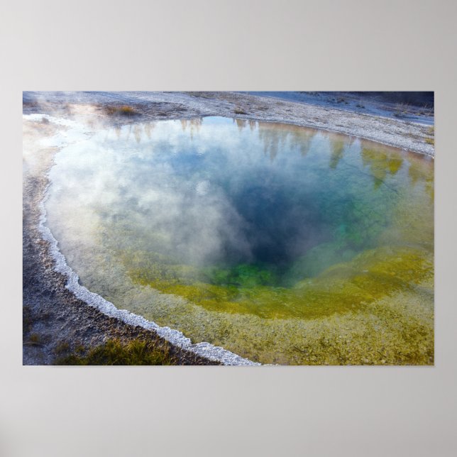 Poster Poço Morning Glory, Parque Nacional de Yellowstone (Frente)