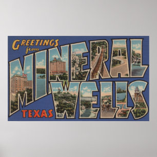 Poster Poços minerais, Texas - grandes cenas da letra