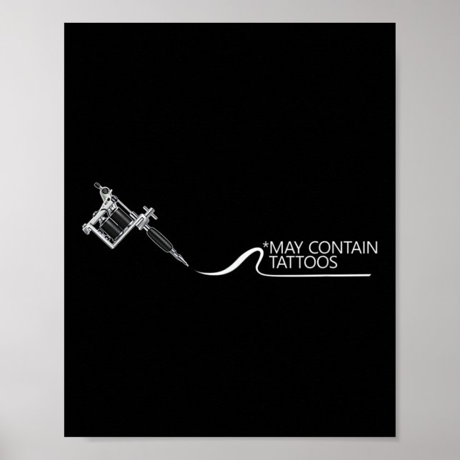Poster Pode Conter Tatuador de Tatuagem de Tinta (Frente)