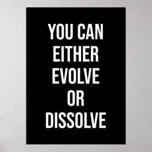 Poster Pode Evoluir ou Dissolver, Gym, Hustle Success