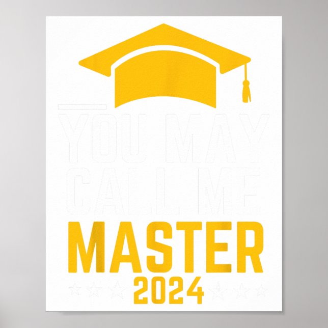 Poster Pode Me Chamar De Graduação De Mestrados Master 20 (Frente)