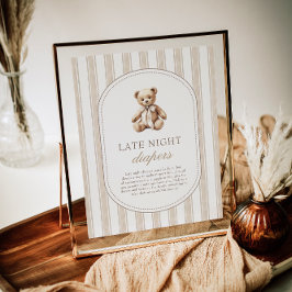 Poster Podemos Aguardar O Sinal De Jogo De Fraldas Noturn