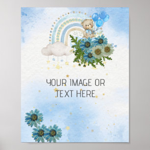 Poster Podemos esperar a Beary Boho Vazio do arco-íris DI