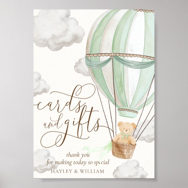 Poster Podemos Esperar Cartões e Presentes Verdes (Frente)