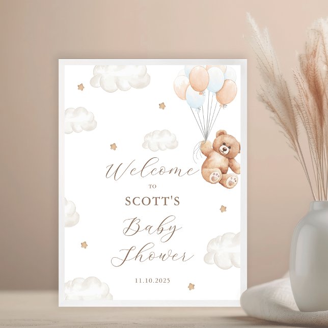 Poster Podemos Esperar Chá de fraldas de boas-vindas do B (Criador carregado)