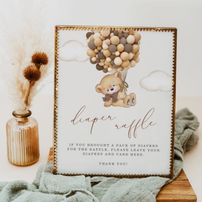 Poster Podemos Esperar Chá de fraldas Fralda Raffle (Criador carregado)