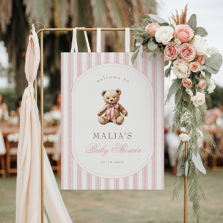 Poster Podemos Esperar Elegante Chá de fraldas Bem-vindo