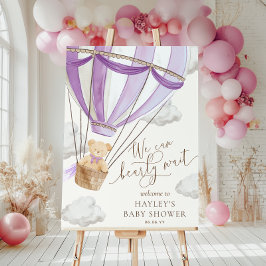 Poster Podemos Esperar O Chá de fraldas De Ballon De Ar Q