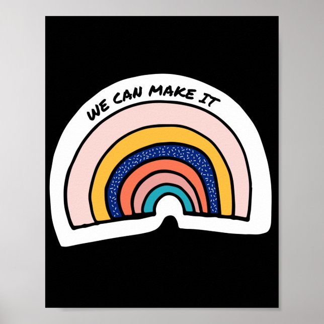 Poster Podemos fazê-lo. LGBT+Orgulho. (Frente)