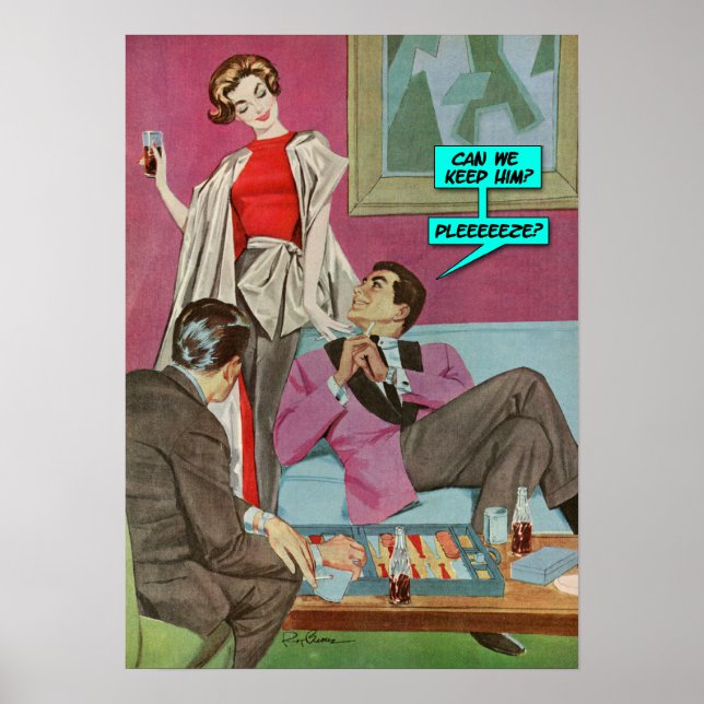 Pôster Podemos Ficar Com Ele? [poster engraçado] (Frente)