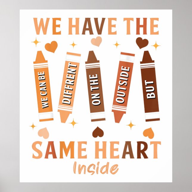 Poster Podemos ser diferentes por fora (Frente)