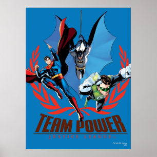 Pôster Poder da Equipe da Liga da Justiça
