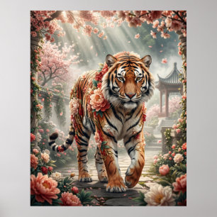 Poster Poder da Flor do Tigre Peônia