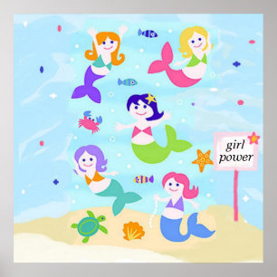 Poster poder da menina