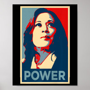 Poster Poder de Cura Kamala Harris Empoderou 47 Apoio Emp