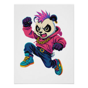 Pôster Poder do Panda Punk