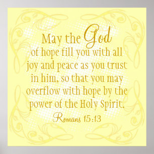 Poster Poder do verso da bíblia do Espírito Santo