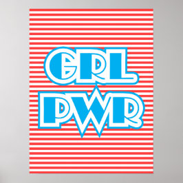 Poster Poder Para Meninas, Grl Pwr,