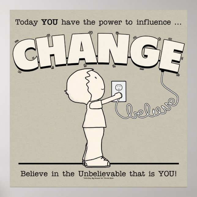 Poster Poder para mudar (Frente)