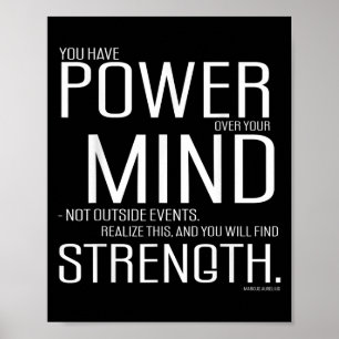 Poster Poder sobre sua mente Marcus Aurelius Stoic Filoso