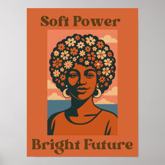 Poster Poder Suave, Futuro Brilhante - Cartaz de Arte (Frente)