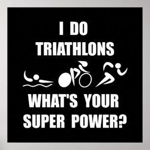 Poster Poder super do Triathlon