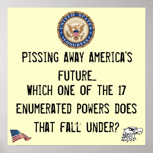 Pôster Poderes do Congresso (Frente)