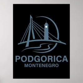 Poster Podgorica Montenegro Europe
