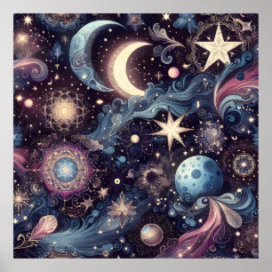 Poster Poeira de Estrelas de Grelha