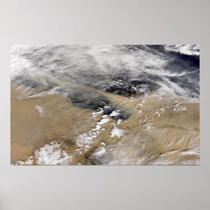 Poster Poeira sopra ao largo da costa da Líbia