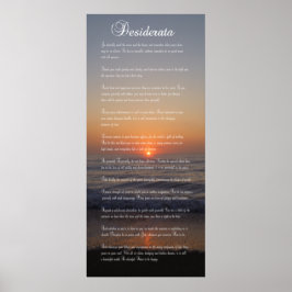 PÔSTER POEM DESIDERATA