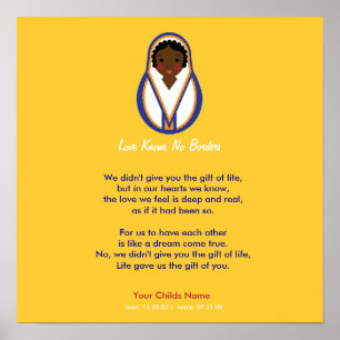Pôster Poema da adopção - África