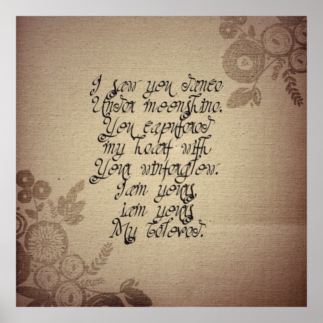 Poster Poema de amor na vitória russa vestida (Frente)