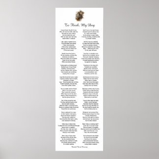 Poster Poema de Cachorro de Elizabeth Barrett Browning