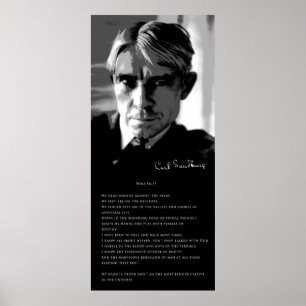 POSTER POEMA DE CARL SANDBURG: QUEM SOU EU?